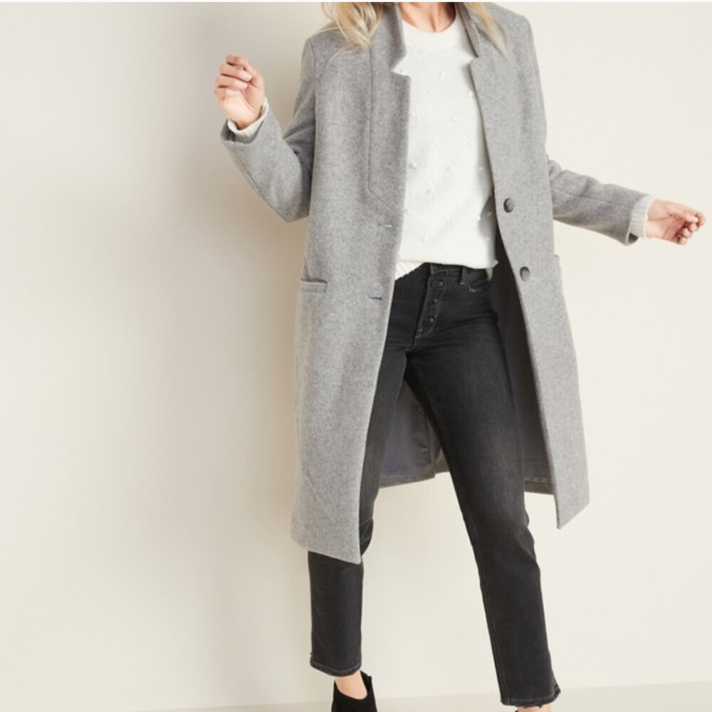 Old Navy trench coat light grey size XS